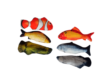 JUGUETE PESCADO DIVERTIDO PARA GATO RECARGABLE + CABLE USB