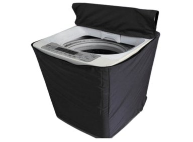 FUNDA LAVADORAS FORRO TELA GRUESA 22KG NEGRO TAPA ARRIBA