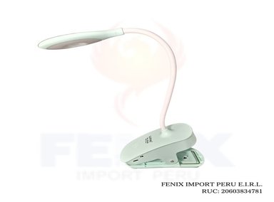 LAMPARA CAFINI VERDE ESCRITORIO CLIP TACTIL MULTIFUNCIONAL CN-L3801B