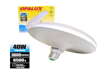 FOCO UFO LED OPALUX OP40W BLANCO TIPO OVNI 40W LUZ BLANCA FRÍA