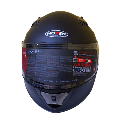 CASCO HOKEN NEGRO MATE FF866 MODULAR DOBLE VISOR TALLA XXL - 3
