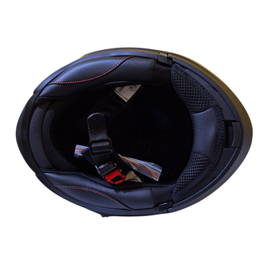 CASCO HOKEN NEGRO MATE FF866 MODULAR DOBLE VISOR TALLA XXL - 5