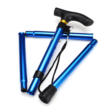 BASTÓN PLEGABLE ORTOPÉDICO ALUMINIO AZULINO