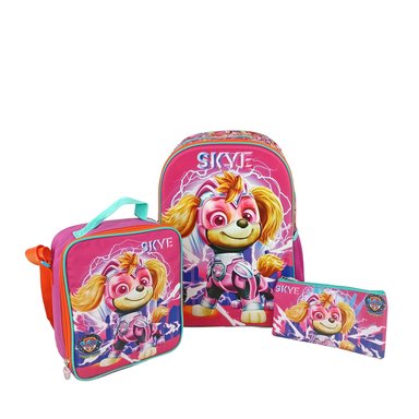 SET MOCHILA 2 BOLSILLOS OFICIO SCOOL RANGER - PAW PATROL NIÑA - 1