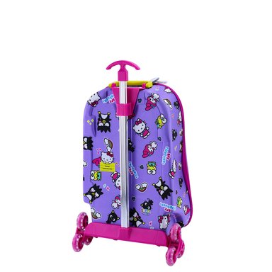 SET MALETA SCOOL FULL 3D EVA TRIPLE RUEDA RANGER HELLO KITTY Y FRIENDS - 2