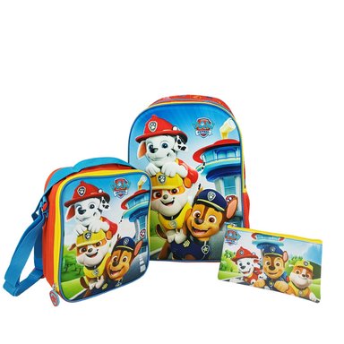 SET MOCHILA 2 BOLSILLOS OFICIO SCOOL RANGER - PAW PATROL NIÑO - 1