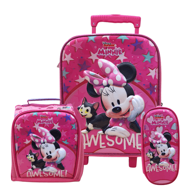SET MALETA DLX OFICIO MISSI MINNIE DLX2 MNM 163 MULTICOLOR