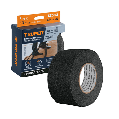 CINTA ANTIDESLIZANTE TRUPER ANTIDERRAPANTE NEGRO 5M CIA-25N