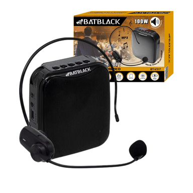 AMPLIFICADOR DE VOZ PORTATIL E INALAMBRICO BATBLACK BT-V317