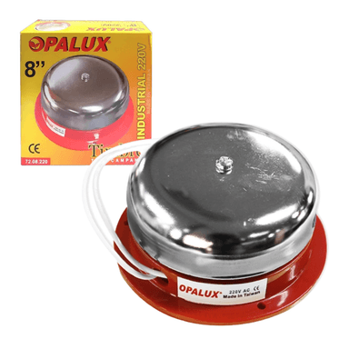 TIMBRE INDUSTRIAL REDONDO DE METAL 8' OPALUX 72.08.220