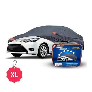 COBERTOR PARA AUTO FUNDA GRUESA IMPERMEABLE MAXCOVER - TALLA XL