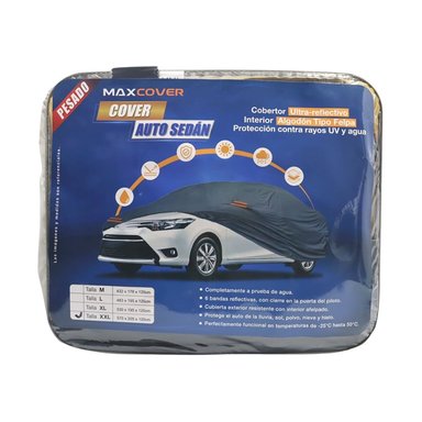 COBERTOR PARA AUTO FUNDA GRUESA IMPERMEABLE MAXCOVER - TALLA XL - 2