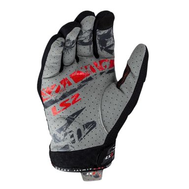 GUANTE PARA MOTOCICLISTA LS2 CHAKI NEGRO TALLA M - 2
