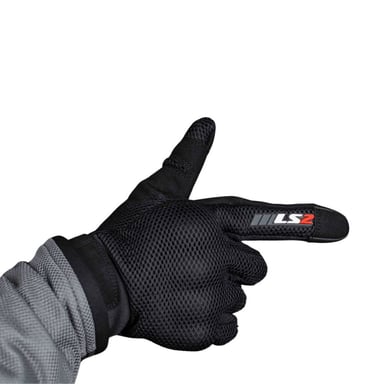 GUANTE PARA MOTOCICLISTA LS2 RAY NEGRO TALLA M - 2