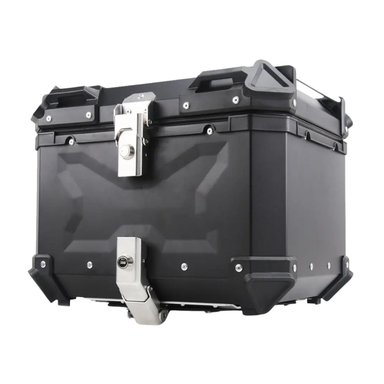 CAJUELA DE ALUMINIO DE 65L DE CAPACIDAD Y RESPALDAR PARA MOTO MOTOON