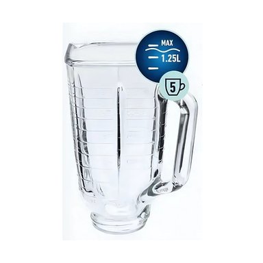 REPUESTO VASO DE VIDRIO PARA LICUADORA 1.25 L OSTER 25843