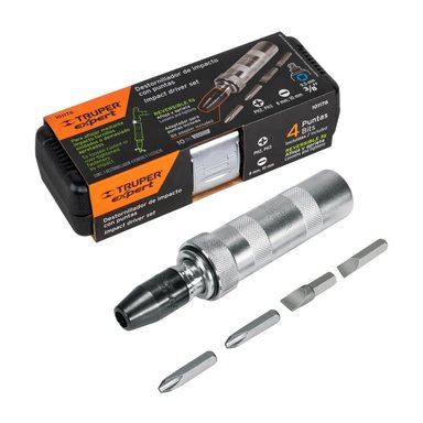 DESARMADOR DE IMPACTO 3/8' CON 4 PUNTAS EXPERT DIMP-3/8X