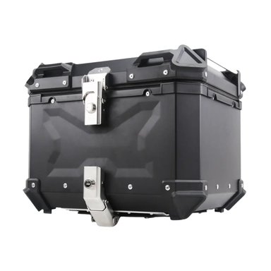 CAJUELA DE ALUMINIO DE 55L DE CAPACIDAD Y RESPALDAR PARA MOTO MOTOON - 2