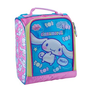 LONCHERA TERMICA OFICIO MAGIC SCOOL CINAMONRROLL TELA CON BRILLO - 1