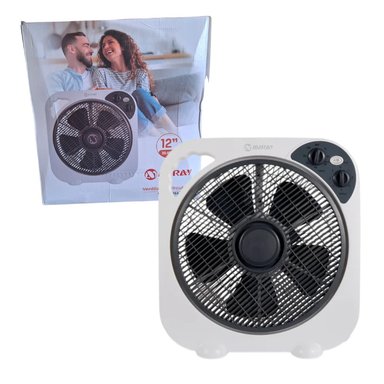 VENTILADOR CUADRADO CIRCULADOR 50W 3 VELOCIDADES 12' MIRAY VMC-1051 BLANCO