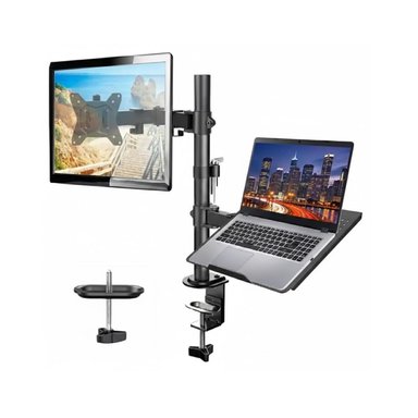 RACK SOPORTE 2 EN 1 PARA MONITOR Y LAPTOP 13-32 CON BRAZO ZJ-K7902 - 2