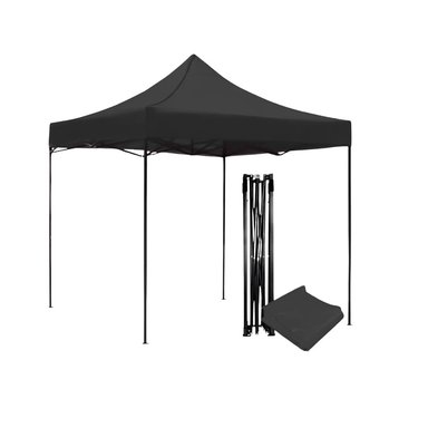 TOLDO PLEGABLE 3X3 METROS LONA NEGRO 3 METROS DE ALTO