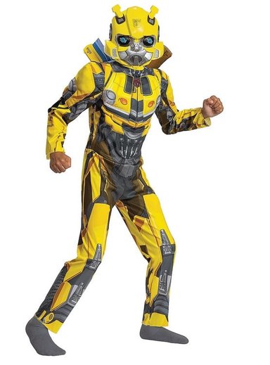 DISFRAZ UNISEX DISGUISE MULTICOLOR TRANSFORMERS BUMBLEEBEE MOVIE TALLA S 6-7
