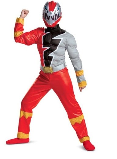 DISFRAZ NIÑO DISGUISE MULTICOLOR POWER RANGER RED DINO FURI TALLA S 4-6