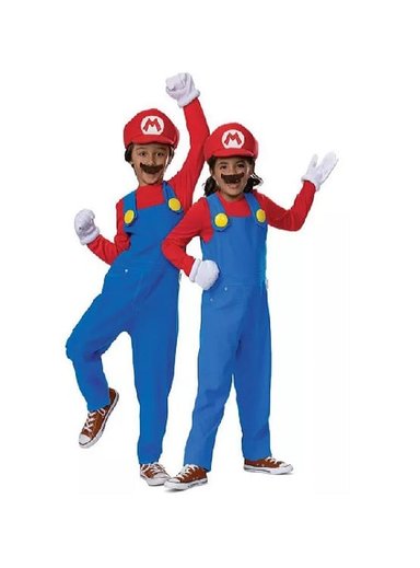 DISFRAZ NIÑO DISGUISE MULTICOLOR SUPER MARIO MARIO TALLA L 10-12