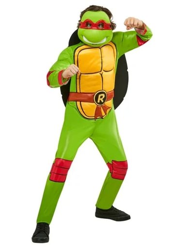DISFRAZ NIÑO RUBIE'S MULTICOLOR TORTUGA NINJA RAFAEL TALLA L 10 -12