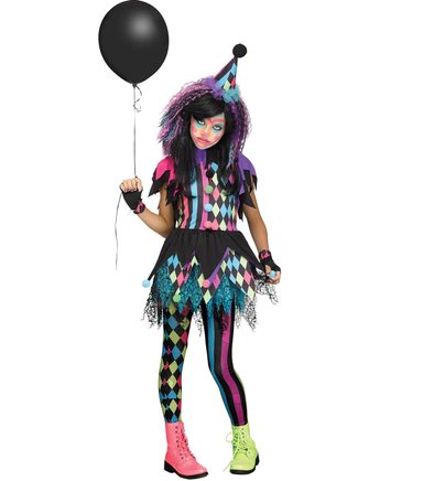 DISFRAZ PAYASA COLORIDA FUN WORLD TALLA L 10-12