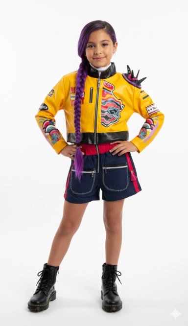 KPOP RUMI DEMON HUNTER GUERRERAS KPOP DISFRAZ NIÑA TALLA 10