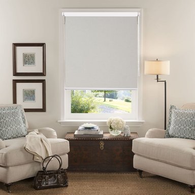 CORTINA ROLLER DECOR HOUSE BLACKOUT TEXTIL NATURAL 240 CM ANCHO X 240 CM ALTO CREMA - 2