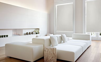 CORTINA ROLLER DECOR HOUSE BLACKOUT BÁSICO 150 CM ANCHO X 100 CM ALTO CREMA - 2