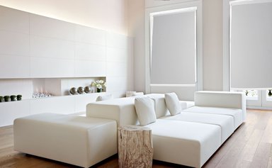 CORTINA ROLLER DECOR HOUSE BLACKOUT BÁSICO 130 CM ANCHO X 250 CM ALTO GRIS - 2