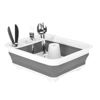 ESCURRIDOR DE PLATOS CUBIERTOS PLEGABLE CON DRENAJE