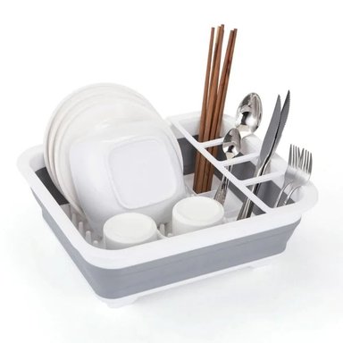 ESCURRIDOR DE PLATOS CUBIERTOS PLEGABLE CON DRENAJE - 3