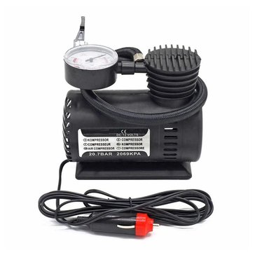COMPRENSOR MINI AIRE PORTÁTIL AUTO NEGRO