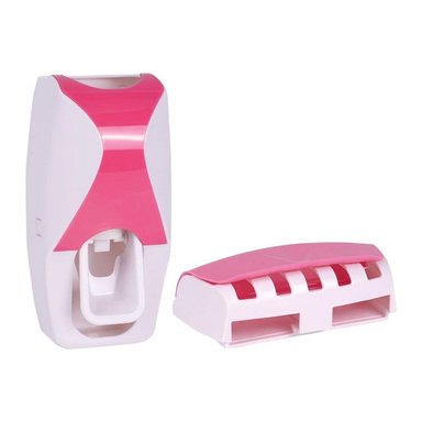 DISPENSADOR DE PASTA DENTAL CON GUARDA CEPILLOS