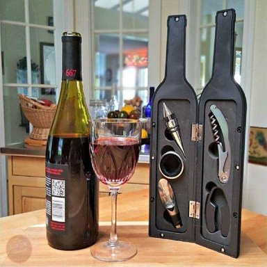 SET ACCESORIOS VINO STACCVN5 5 EN 1 BOTELLA - 2