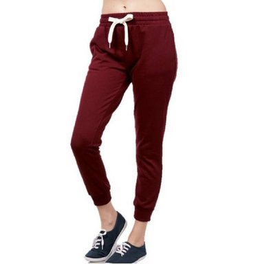PANTALÓN JOGGER DAMA FRANELA ROJO - 1