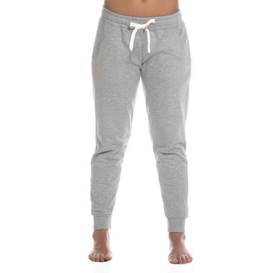 PANTALÓN JOGGER FRANELA MUJER GRIS - 1