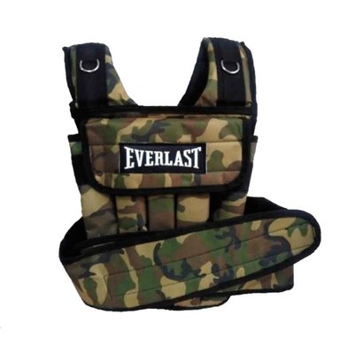 CHALECO CON PESO CROSSFIT CAMUFLADO MILITAR 10 KG