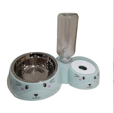 DISPENSADOR AGUA PERRO Y GATO Y COMEDERO MASCOTA