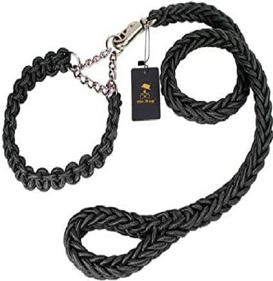 CORREA Y COLLAR PERROS DE CUERDA TRENZADA