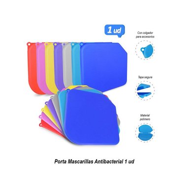 PORTA MASCARILLAS ANTIBACTERIAL