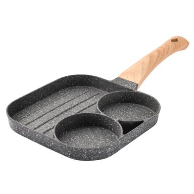 SARTÉN NEGRO ANTIADHERENTE 3 SECCIONES