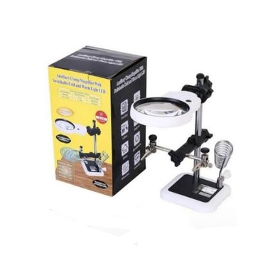 SOPORTE SOLDAR CON LUPA Y LUZ