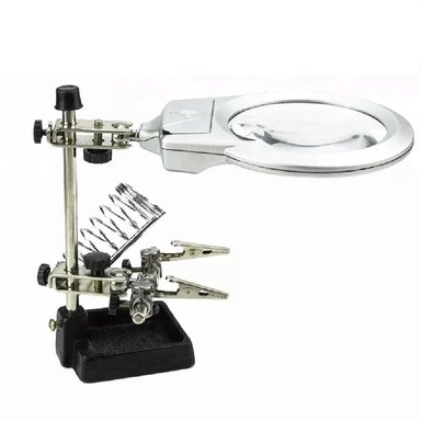 SOPORTE SOLDAR CON LUPA Y LUZ V2