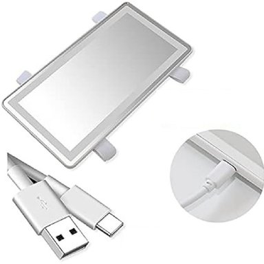 ESPEJO CON LUZ LED VISERA AUTO